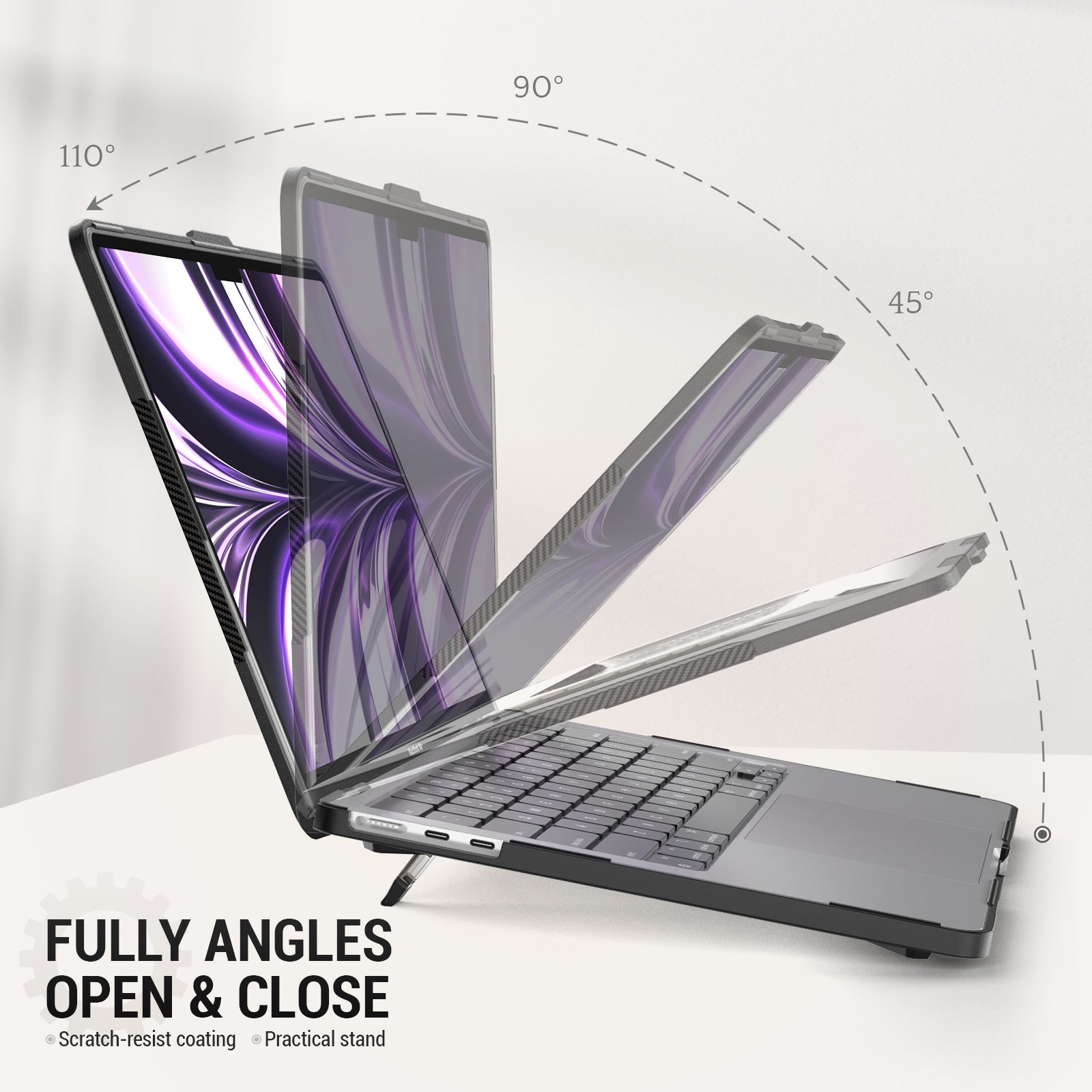 SEYMAC stock Case for MacBook Air 13.6 inch (2025-2022)