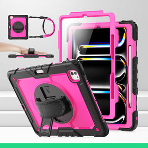 SEYMAC iPad Pro 13 Inch Case (M4) (2024)-Silicone-S Series-DeepPink-SEYMAC