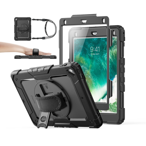 SEYMAC iPad Pro 9.7 Inch Case (2016)-Silicone-S Series-Black-SEYMAC