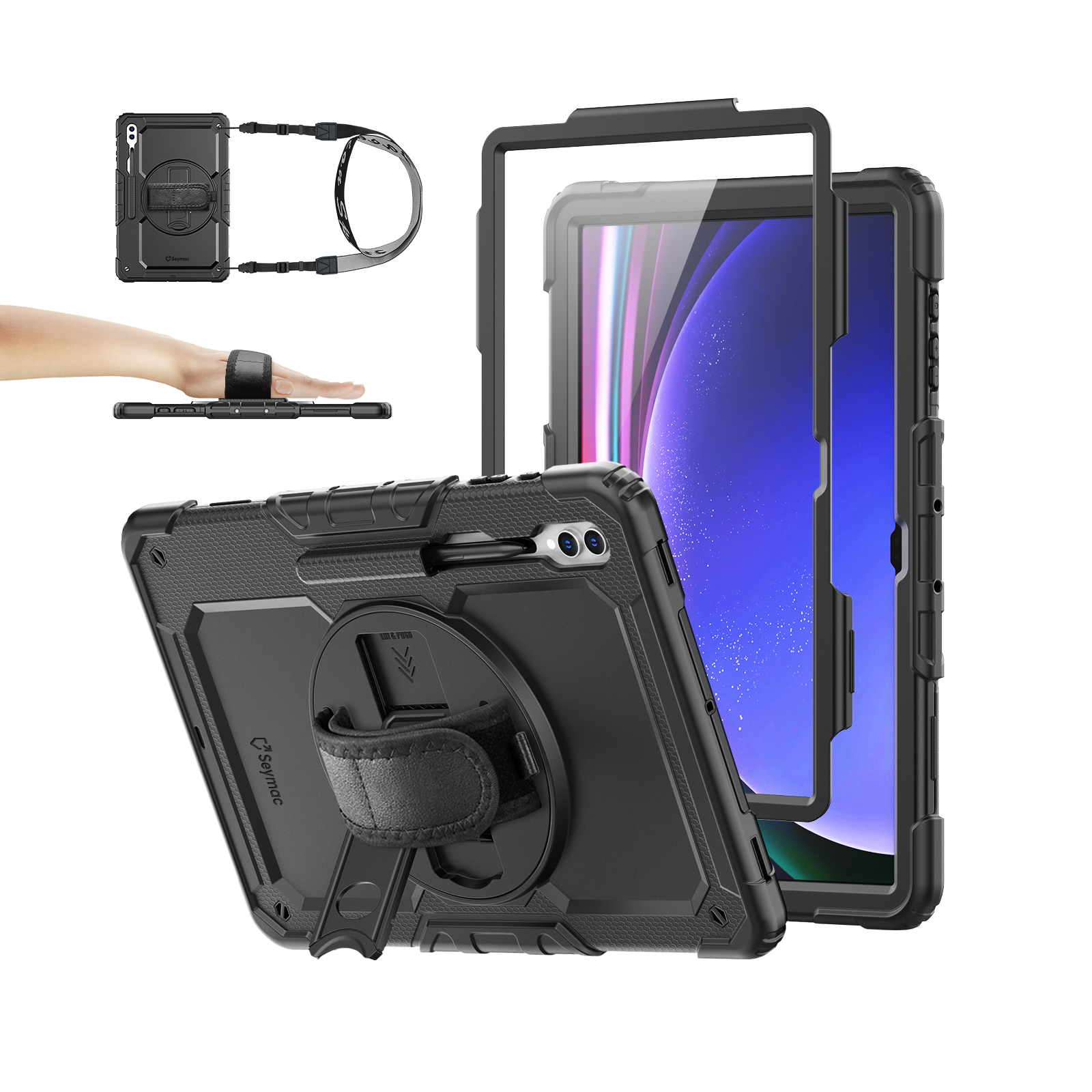 SEYMAC Galaxy Tab S10 Ultra 14.6 Inch Case (2024)-Silicone-S Series-SEYMAC