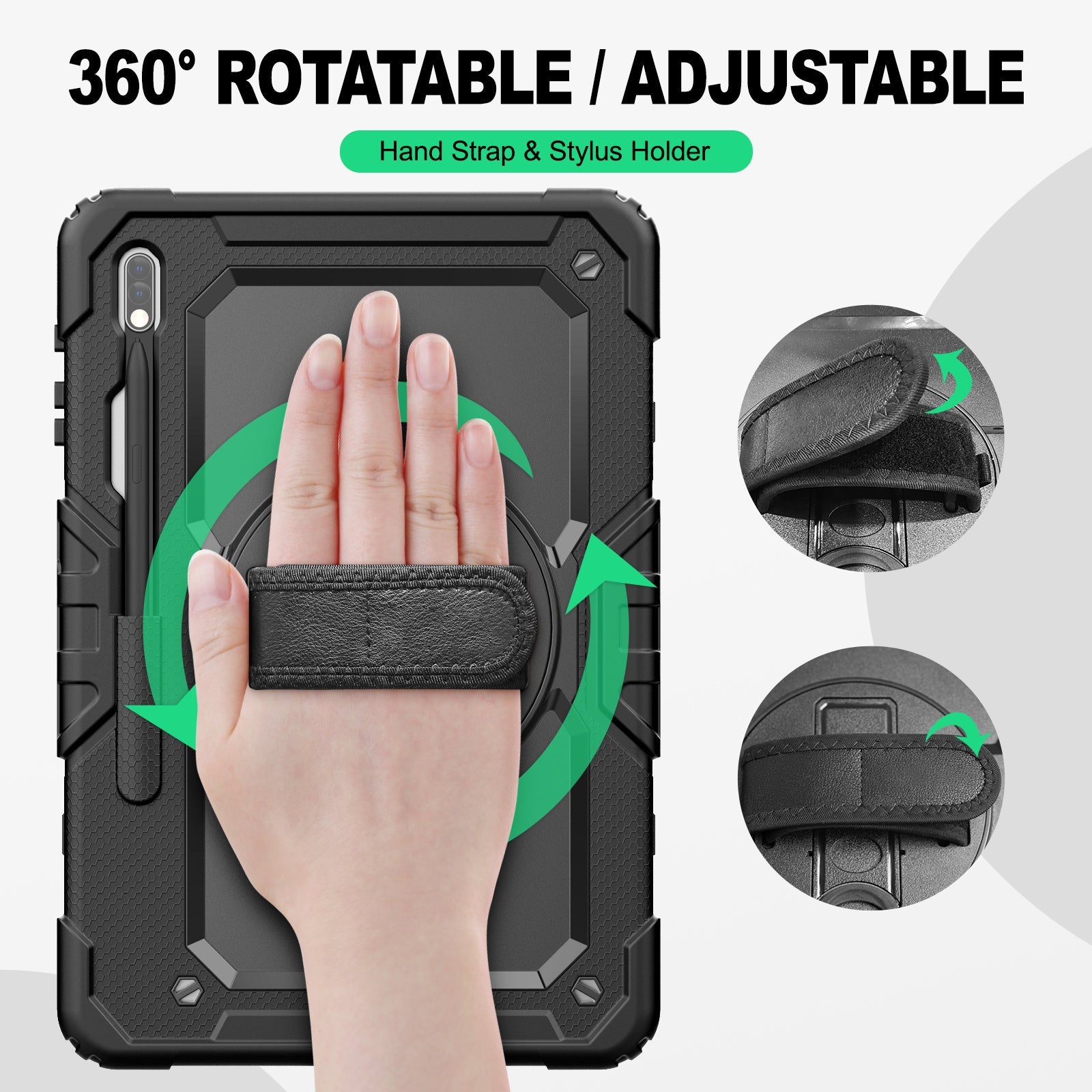 SEYMAC Galaxy Tab S7 Plus/S7 FE 12.4 Inch Case (2020/2021)-Silicone-S Series-SEYMAC