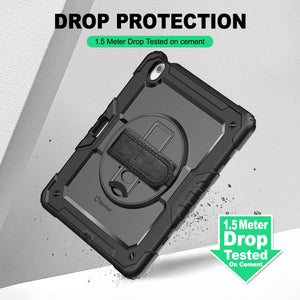 SEYMAC iPad Air 13 Inch Case (M2/M3) (2024/2025)-Silicone-S Series-Black-SEYMAC