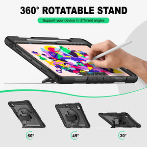 SEYMAC iPad Pro 13 Inch Case (M4) (2024)-Silicone-S Series-Black-SEYMAC