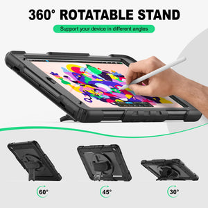 SEYMAC iPad Pro 9.7 Inch Case (2016)-Silicone-S Series-Black-SEYMAC