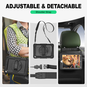 SEYMAC iPad Pro 9.7 Inch Case (2016)-Silicone-S Series-Black-SEYMAC