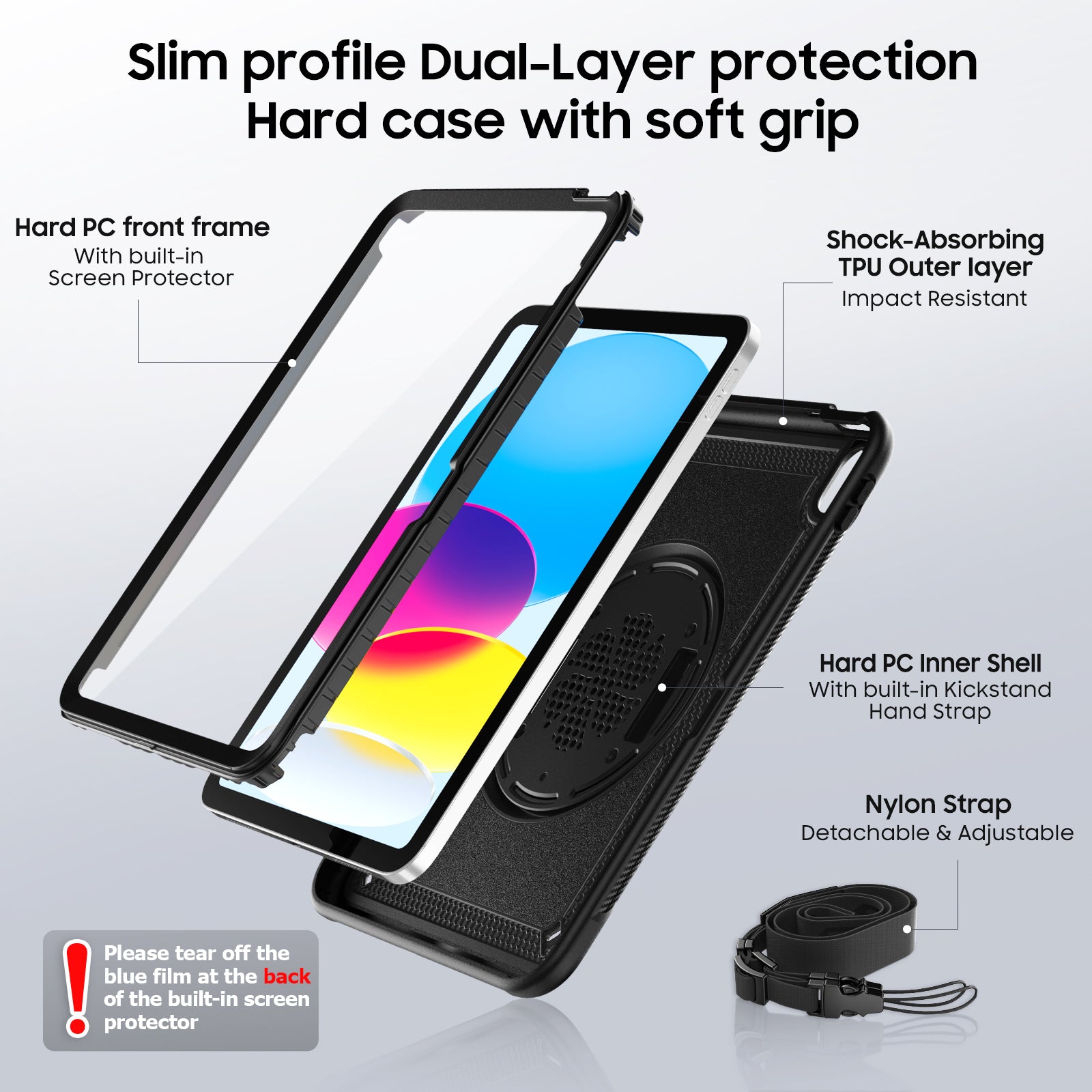 SEYMAC stock Case for iPad 11 inch (A16, 11th)