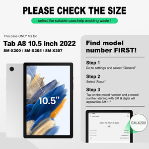 SEYMAC Galaxy Tab A8 10.5 Inch Case (2022)-Silicone-S Series-SEYMAC