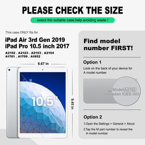 SEYMAC iPad Pro 10.5 Inch Case (2017)-Silicone-S Series-Black-SEYMAC