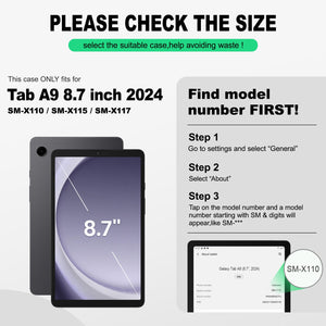 SEYMAC Galaxy Tab A9 8.7 Inch Case (2023)-Silicone-S Series-SEYMAC