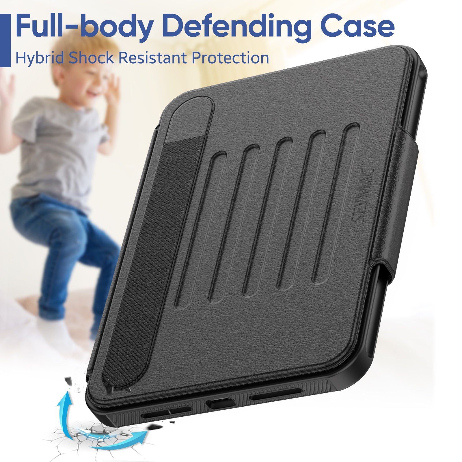 SEYMAC Stock Case for iPad Mini 7 (A17 Pro)/ Mini 6 8.3-inch
