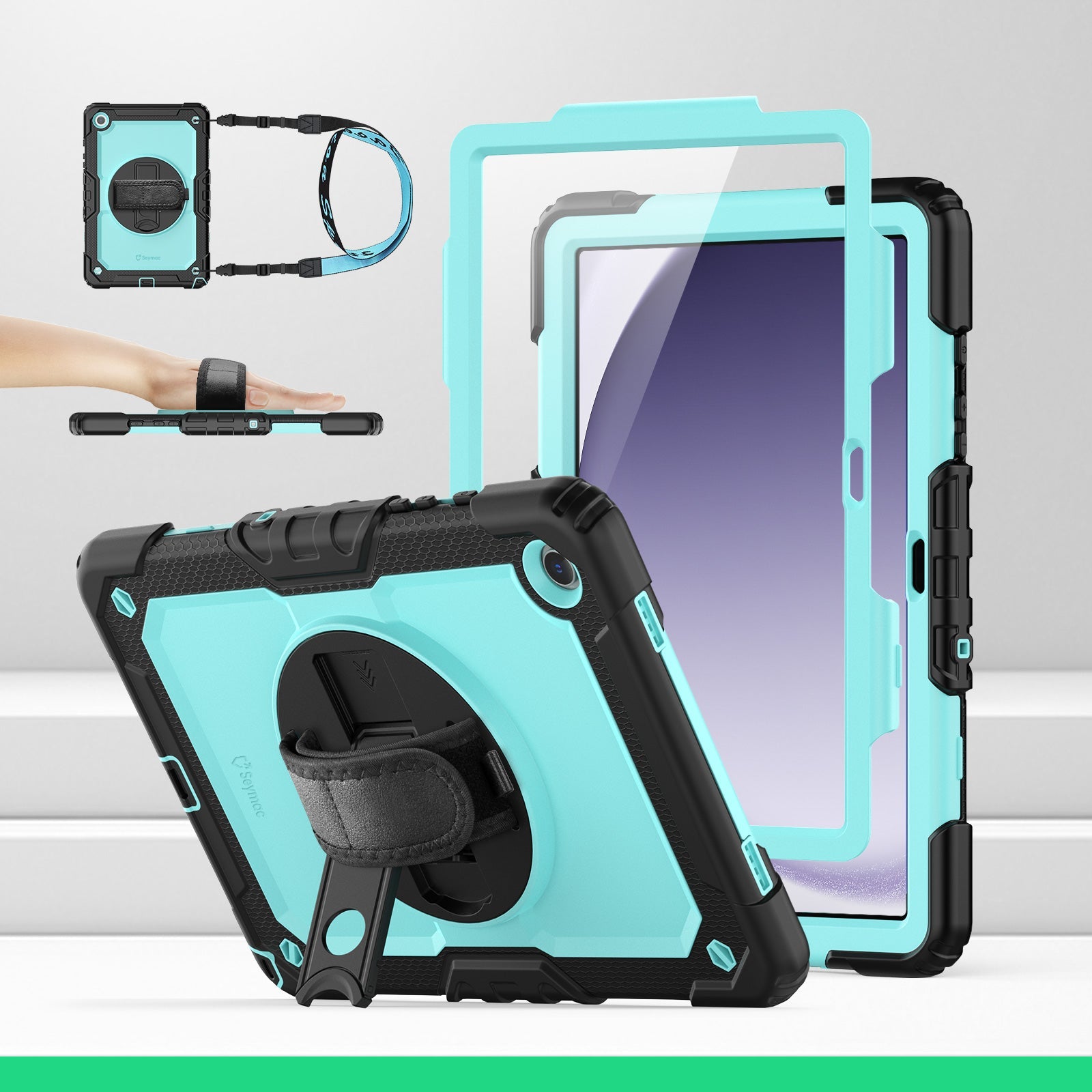 SEYMAC Galaxy Tab A9 Plus 11 Inch Case (2023)-Silicone-S Series-SEYMAC