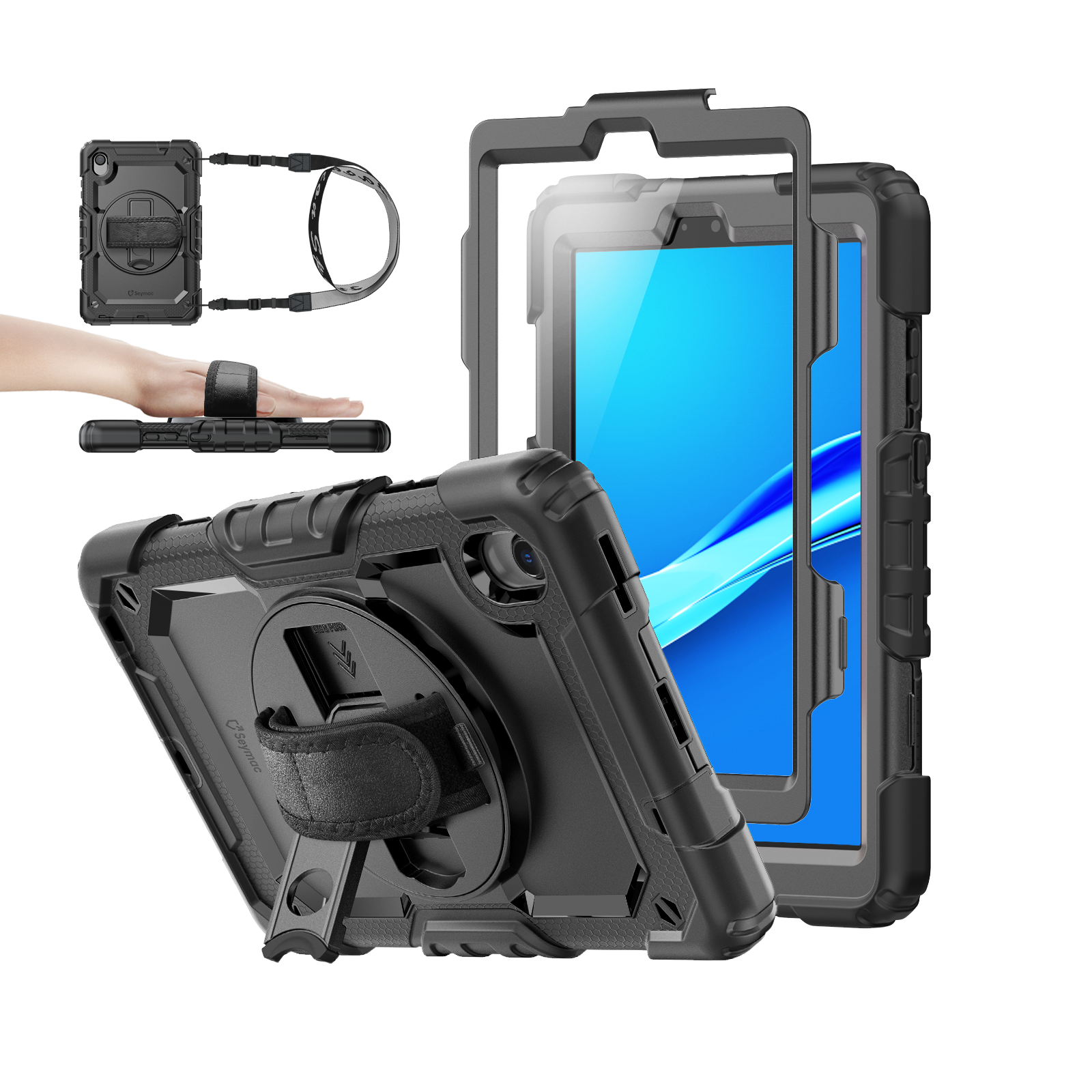 SEYMAC Lenovo Tab M8 (2nd/3rd Gen) 8 Inch Case-Silicone-S Series-SEYMAC