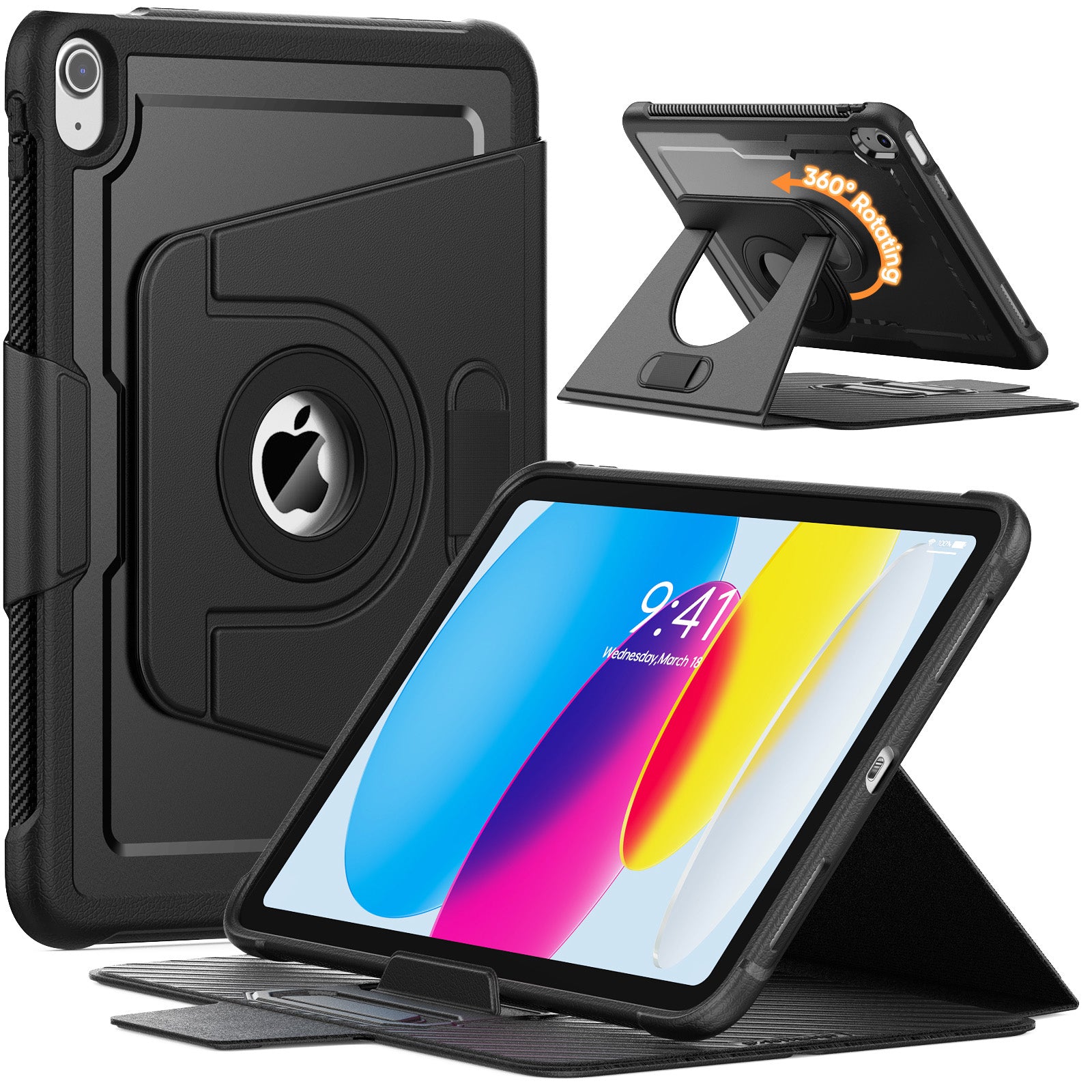 SEYMAC stock Rotating Case for iPad (A16) 11th/10th Generation