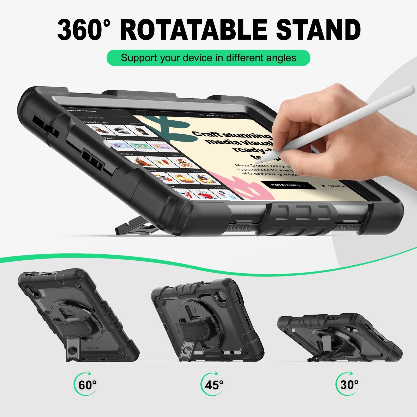 SEYMAC Lenovo Tab M8 (2nd/3rd Gen) 8 Inch Case-Silicone-S Series-SEYMAC